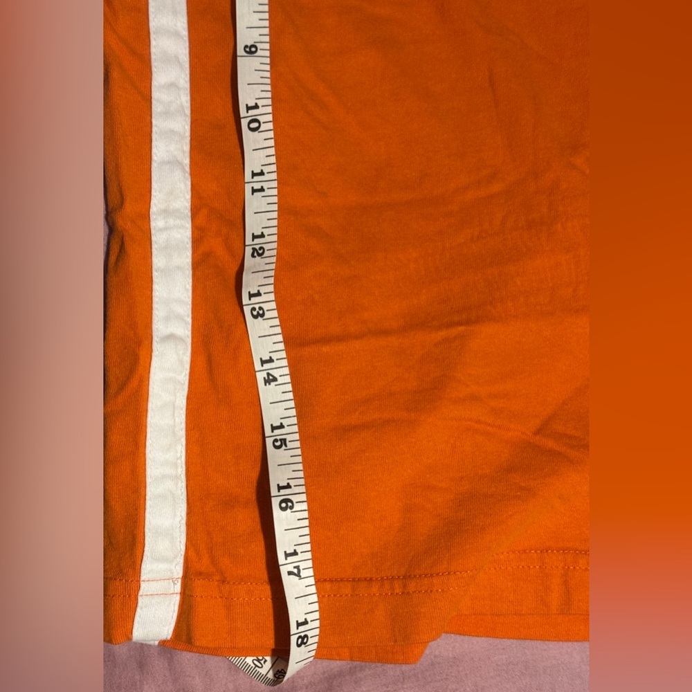 PLACE Orange With White Stripes On Sides Super Soft Great Shorts Youth Large - Picture 3 of 8